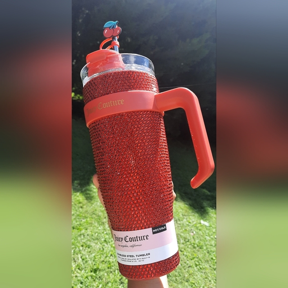 💕  RED Juicy Couture Stainless Steel Bling Tumbler 40oz 💕 - Picture 4 of 5